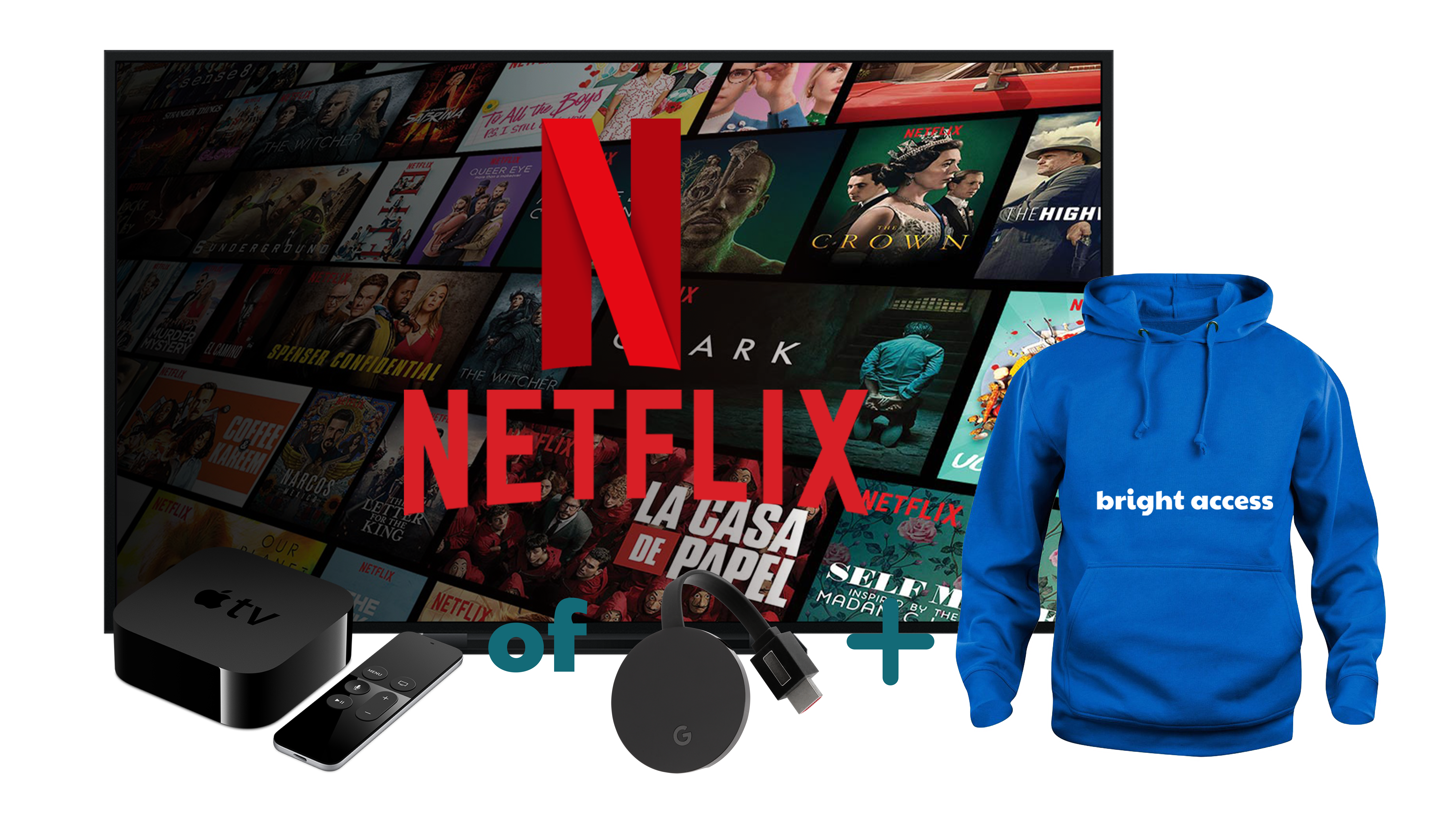 Kom werken bij Bright Access en ontvang een Netflix chill pakket