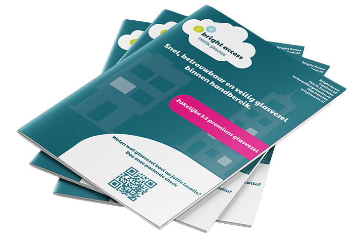 Brochure-BA WEBSITE-2023 vrij Bright Access informatie brochure alles over zakelijk glasvezel. Veilig, neutraal, betrouwbaar. Bright Access