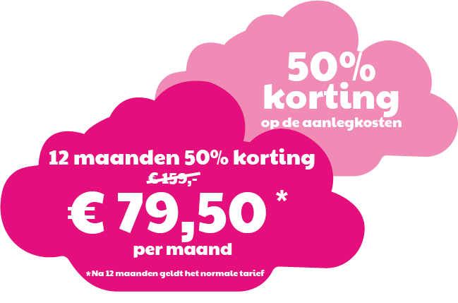 Bright Access Actie 2 wolk Zakelijk glasvezel voor ondernemers